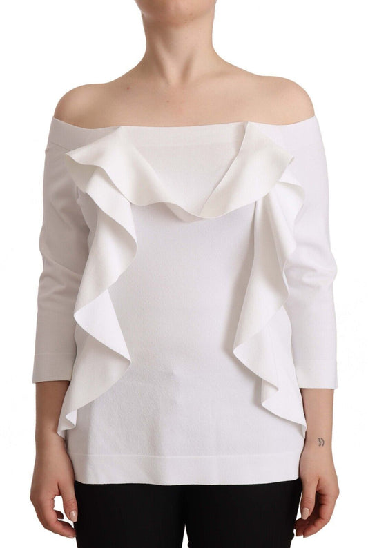 EXTERIÖR Chic off-shoulder långärmad blus