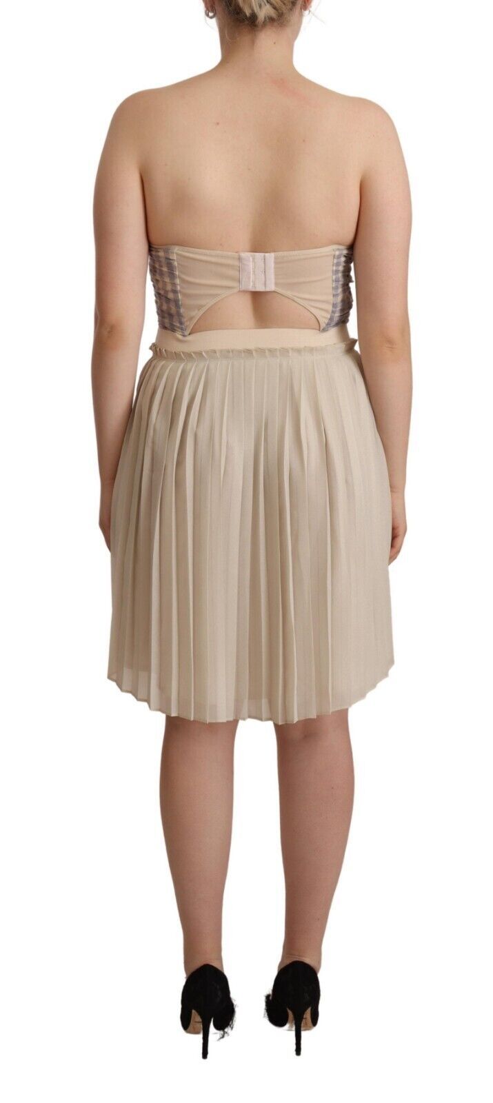 Guess Chic Beige Strapless A-Line Klänning