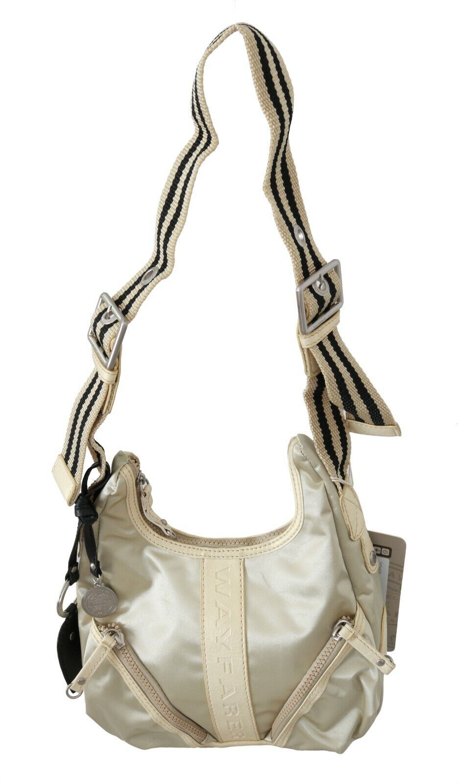 Bolso de hombro elegante de tela blanca WAYFARER: perfecto para cualquier ocasión