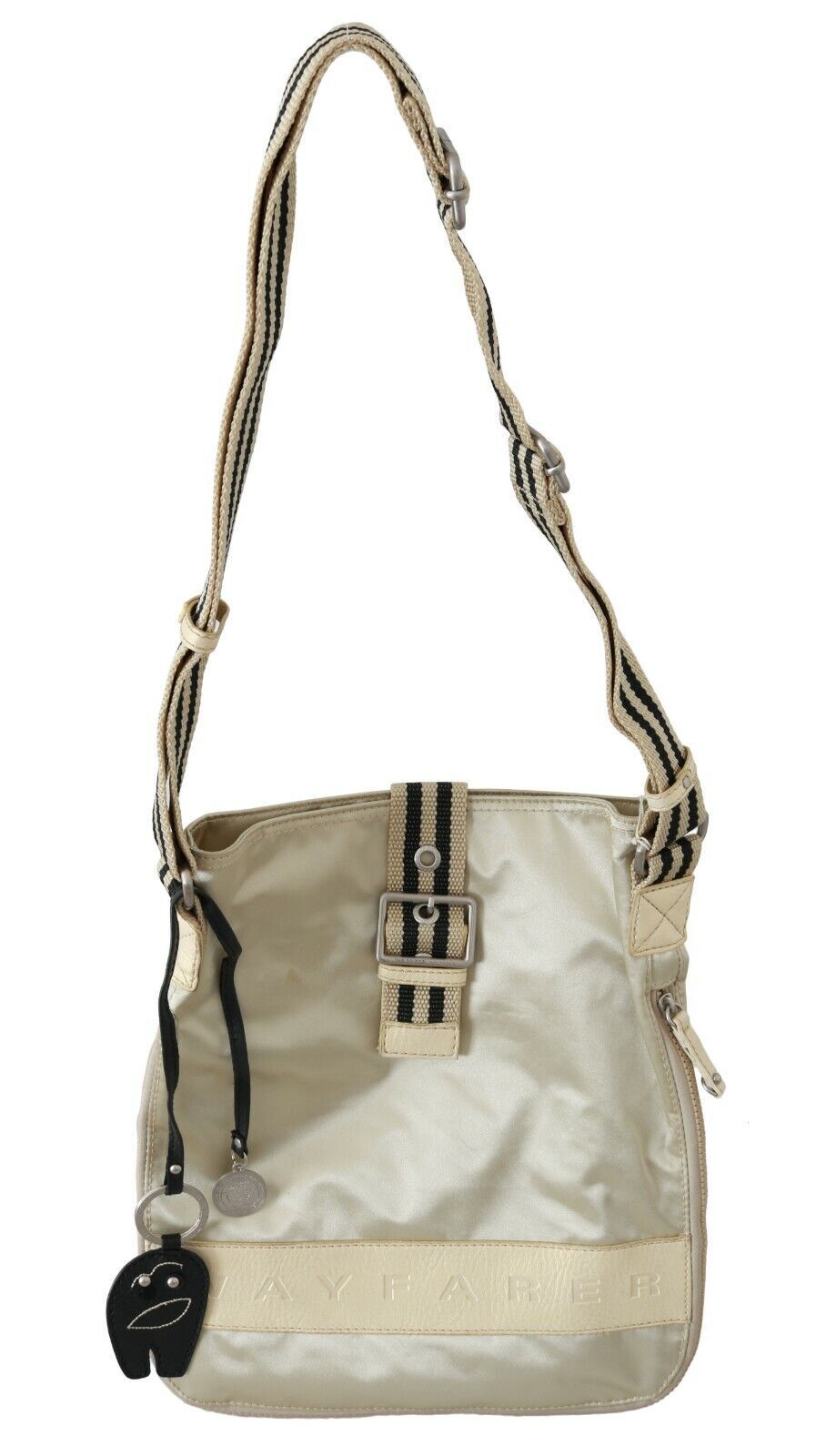 Bolso de mano elegante de tela beige WAYFARER