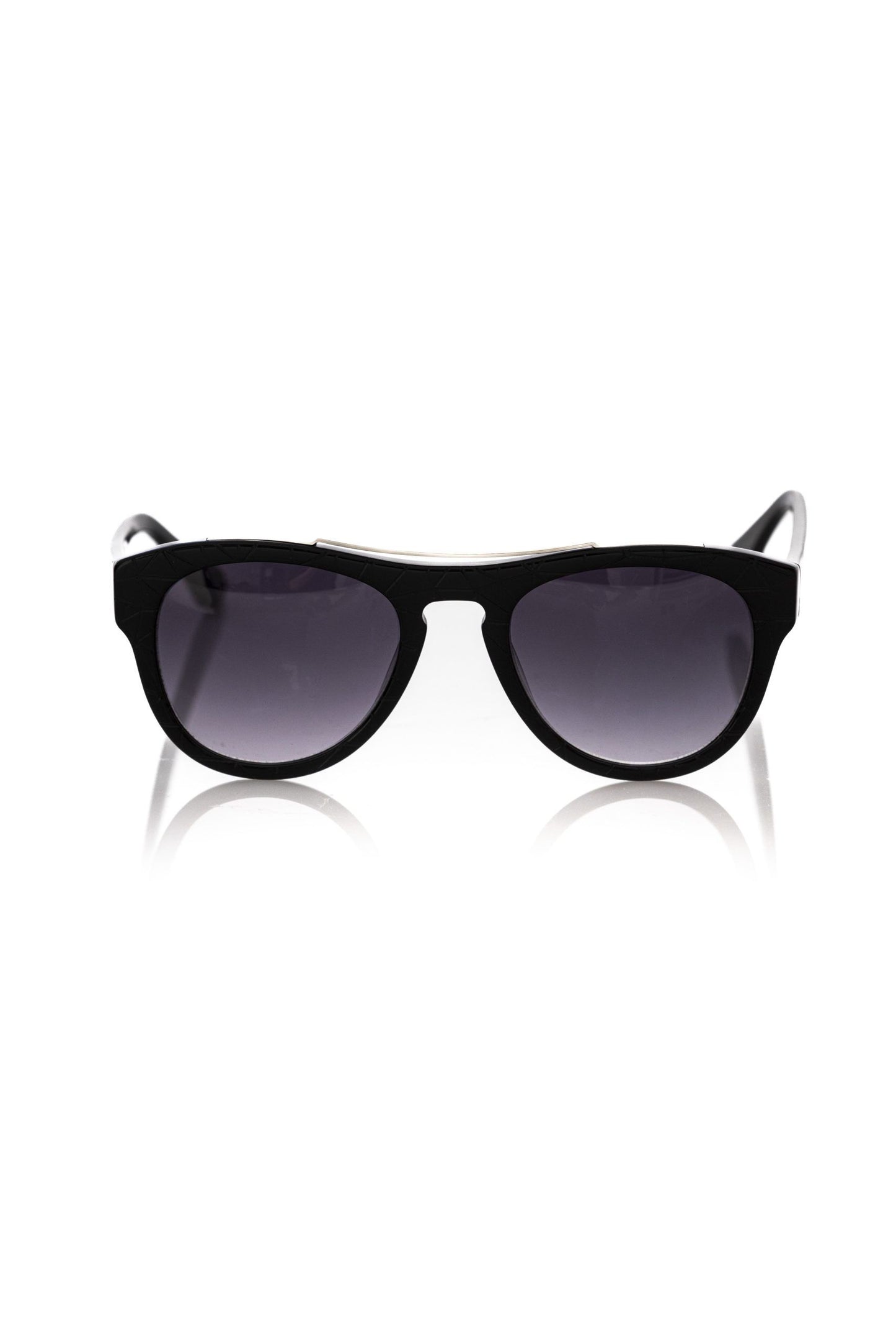 Frankie Morello Black Acetate Men Solglasögon