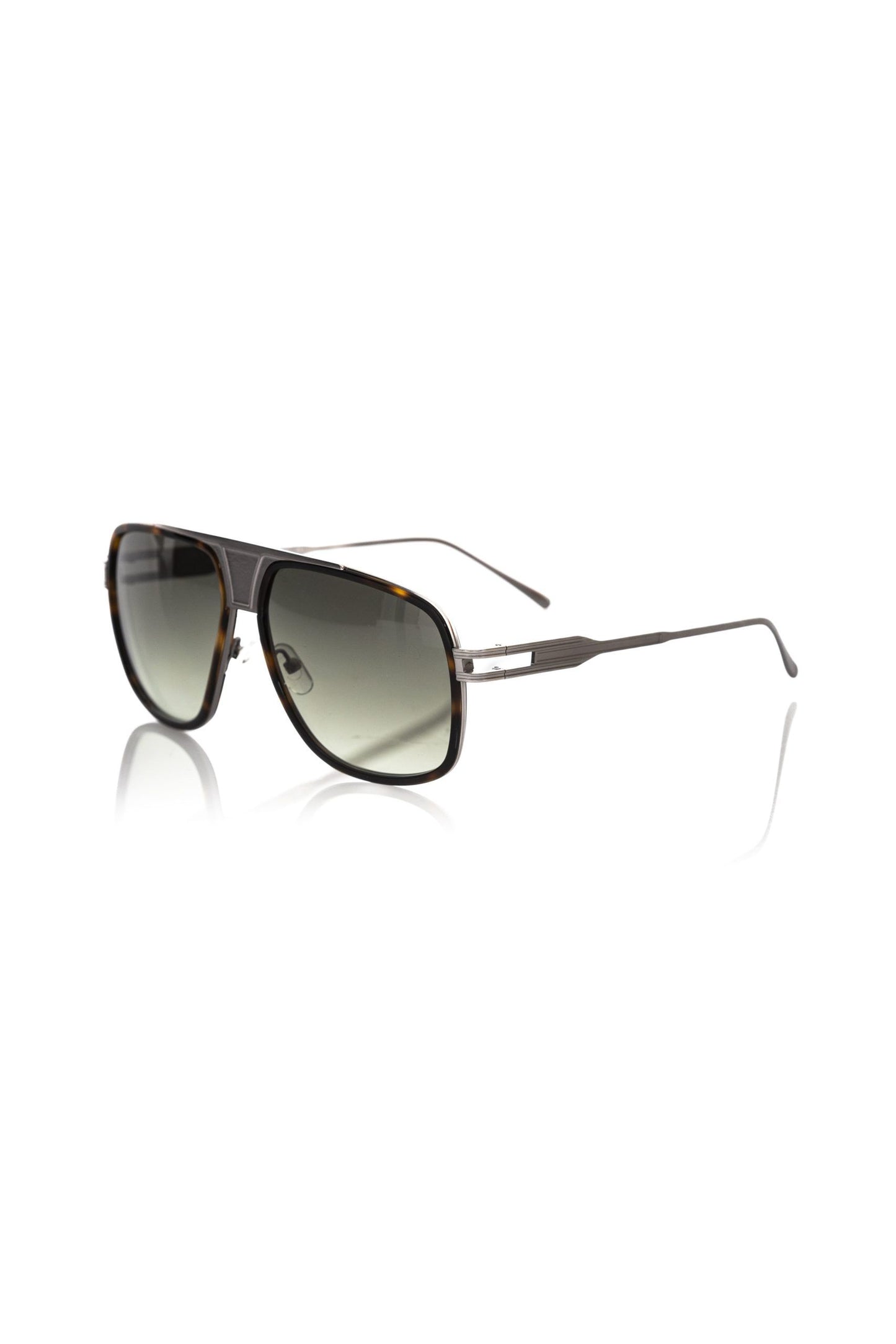 Frankie Morello Brown Metallic Fiber Men Sunglass