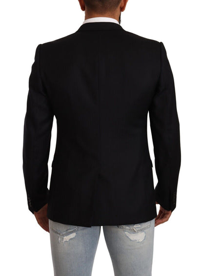 Dolce &amp; Gabbana Exklusiv Black Virgin Wool Blazer