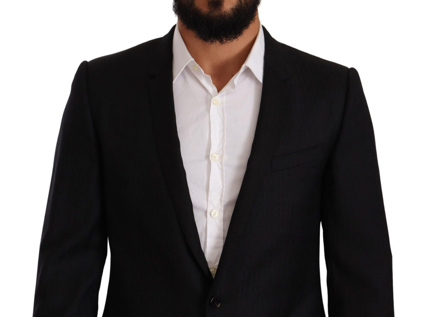 Dolce &amp; Gabbana Exklusiv Black Virgin Wool Blazer