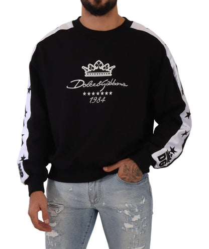 Dolce &amp; Gabbana Elegant Crown 1984 Crewneck-tröja