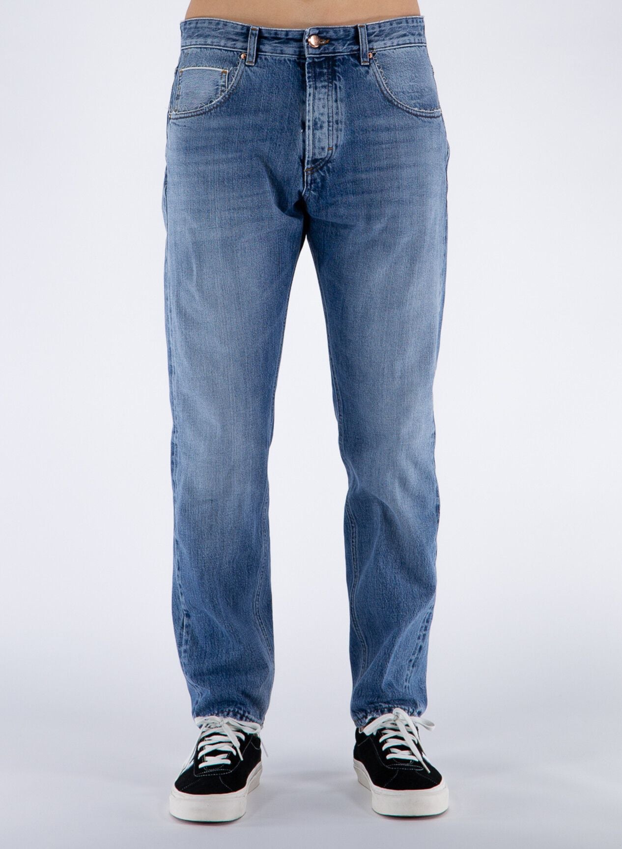 Don The Fuller Elegant Medium Wash bomulls jeans för män