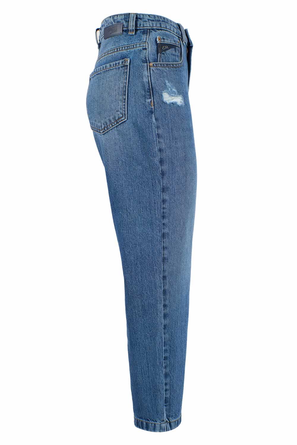 Yes Zee Jeans de algodón azul para mujer