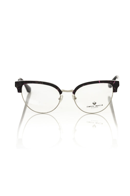 Frankie Morello Burgundy Metallic Fiber Women Frame