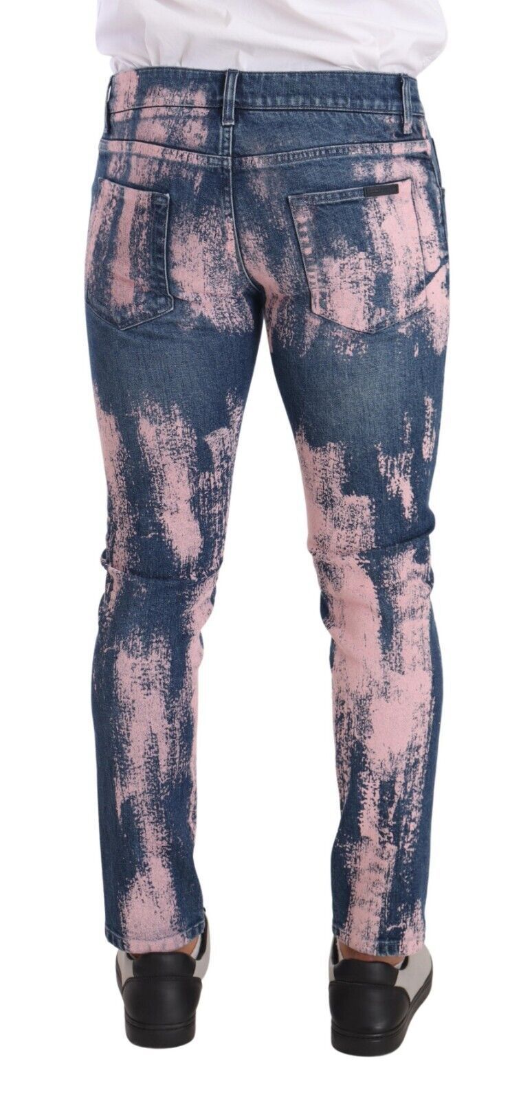 Dolce &amp; Gabbana Elegant Skinny Slim Fit jeans i Tie Dye