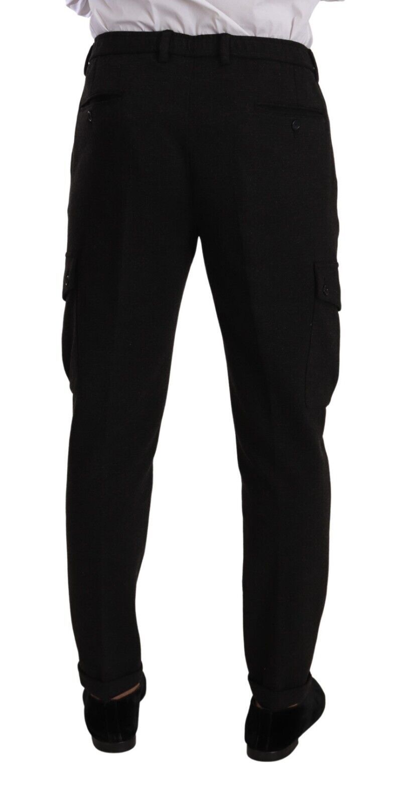 Dolce &amp; Gabbana Sleek Skinny Cargo Pants i tidlös svart