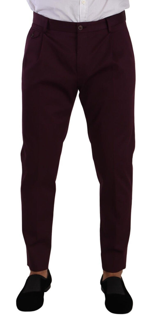 Dolce &amp; Gabbana Elegant lila chinos för den moderna mannen