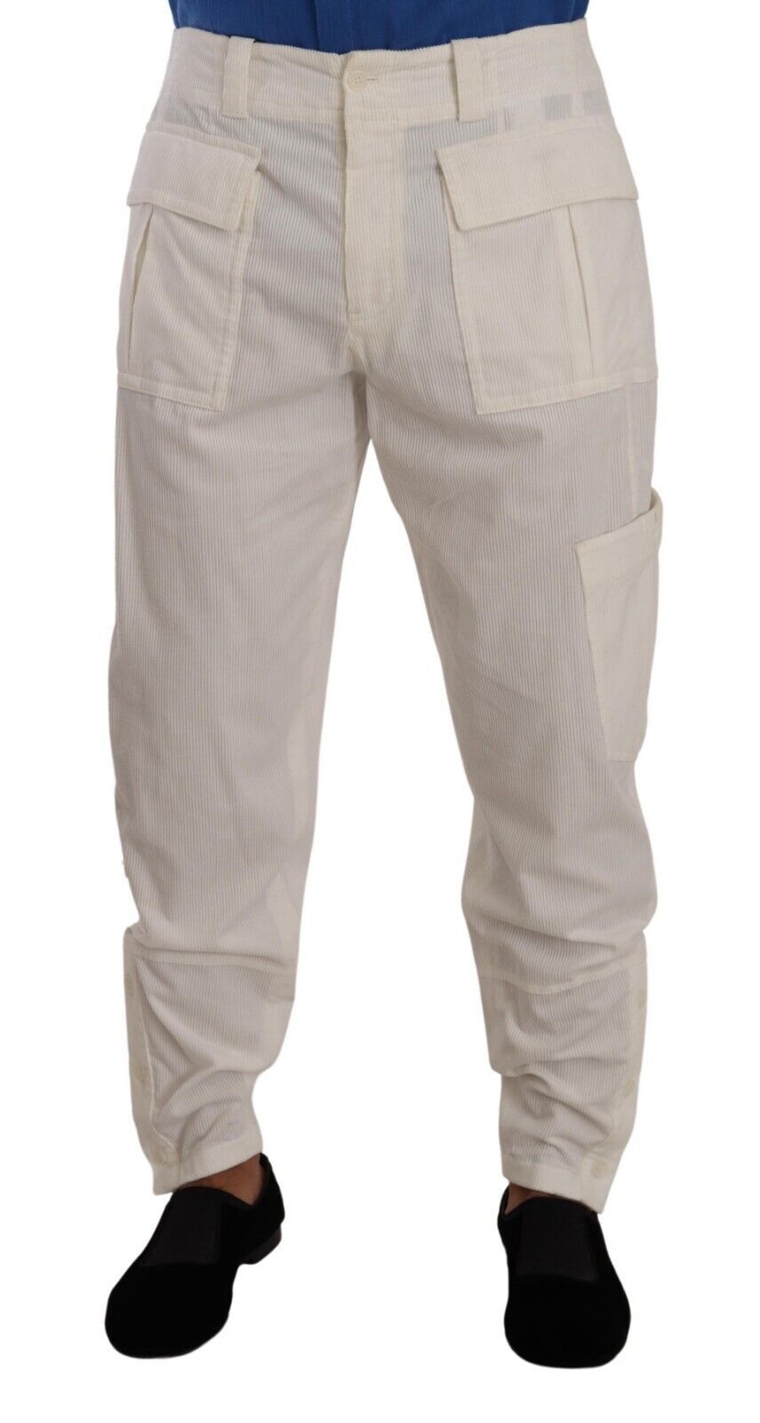 Dolce &amp; Gabbana Elegant Off White Cargo Pants - Normal passform