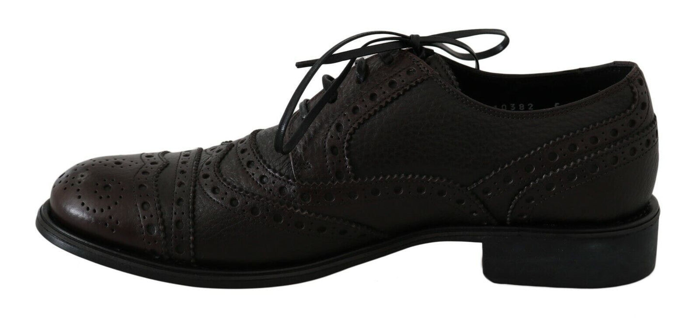 Dolce &amp; Gabbana Elegant Wingtip Derby Dress Shoes