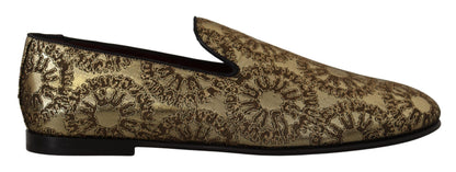 Mocasines y sandalias de vestir en tono dorado de Dolce &amp; Gabbana