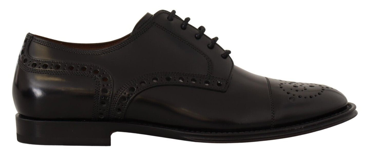 Dolce &amp; Gabbana Elegant Wingtip Oxford Formell Skor