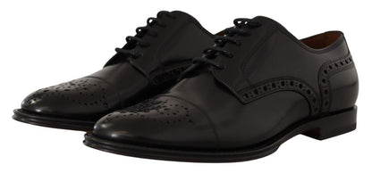 Dolce &amp; Gabbana Elegant Wingtip Oxford Formell Skor