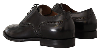 Dolce &amp; Gabbana Elegant Wingtip Oxford Formell Skor