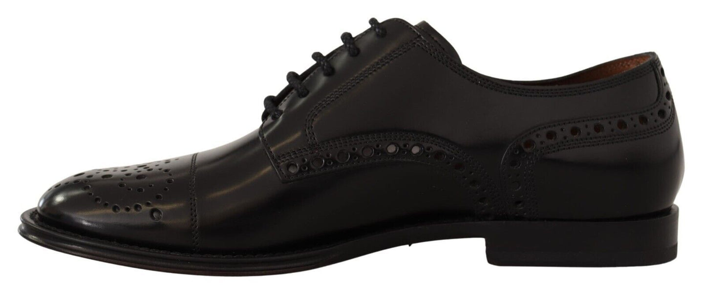 Dolce &amp; Gabbana Elegant Wingtip Oxford Formell Skor