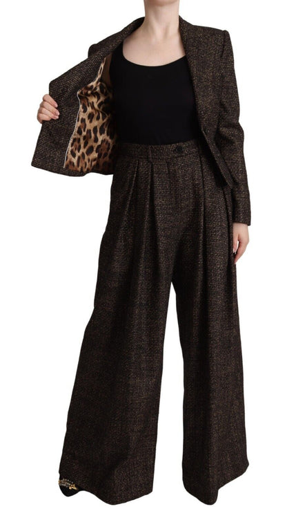 Dolce &amp; Gabbana Chic Wool Blend Suit Set