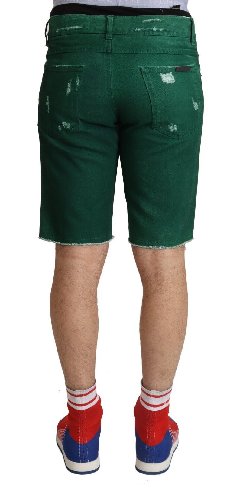 Bermudas vaqueras verdes elegantes de Dolce &amp; Gabbana