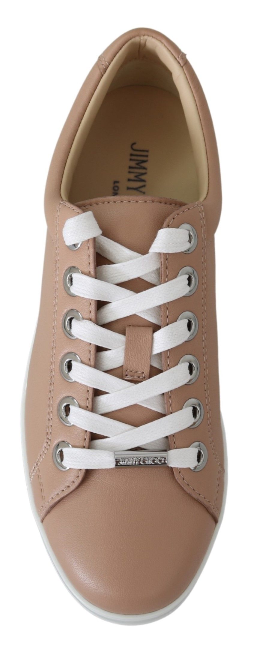 Jimmy Choo Powder Pink Nappa Läder Sneakers