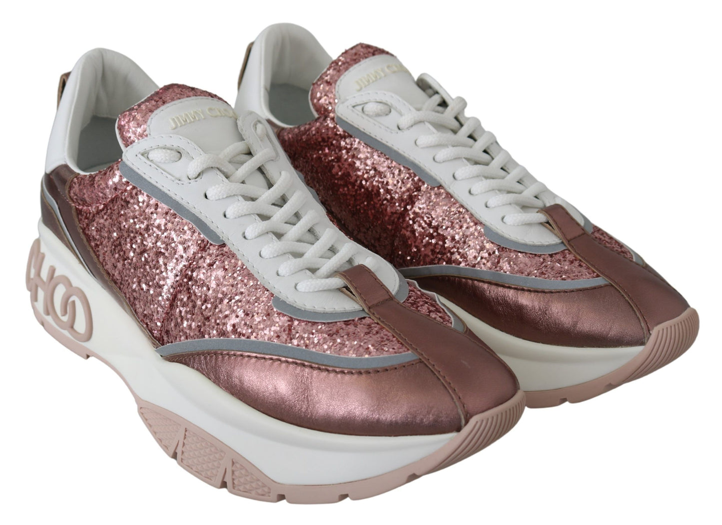 Jimmy Choo Zapatilla Candyfloss con purpurina Euphoria