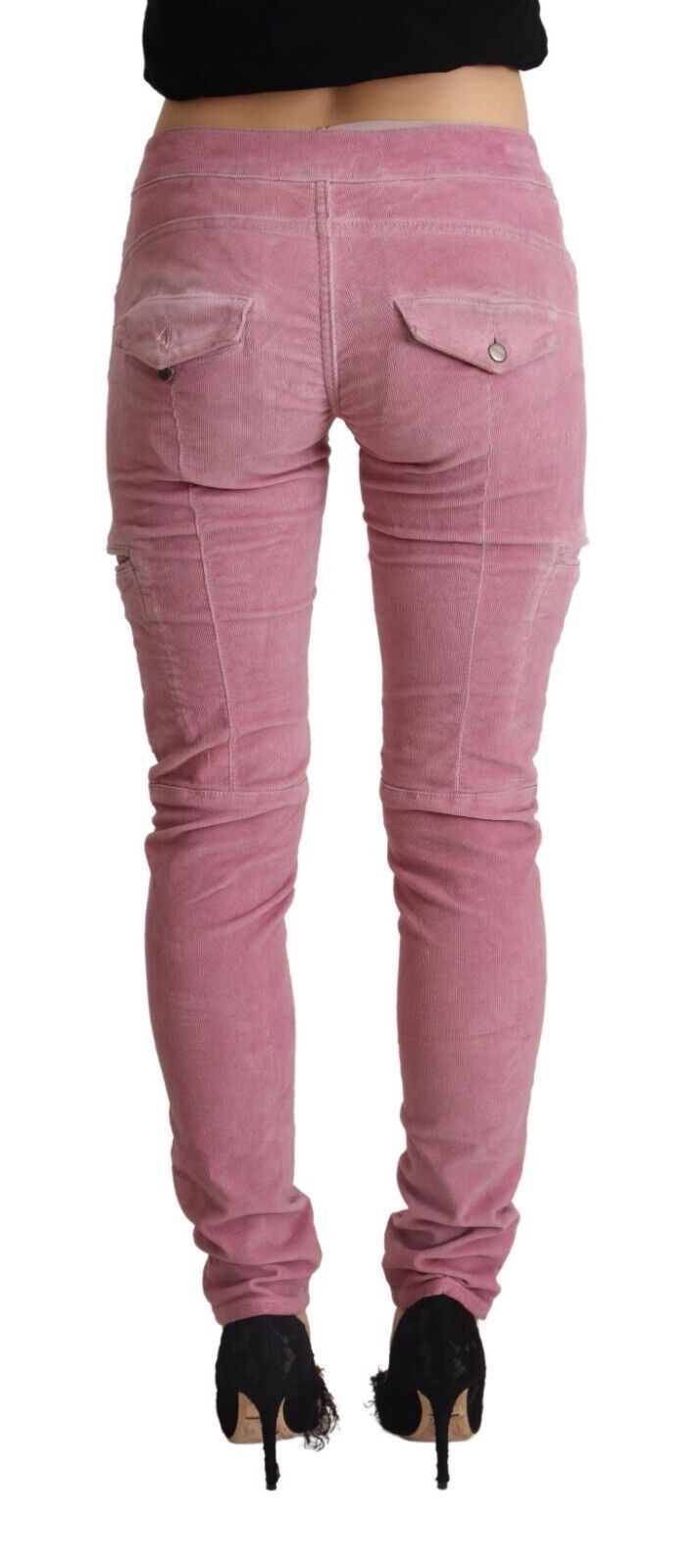 Acht Chic Rosa Skinny Jeans med låg midja