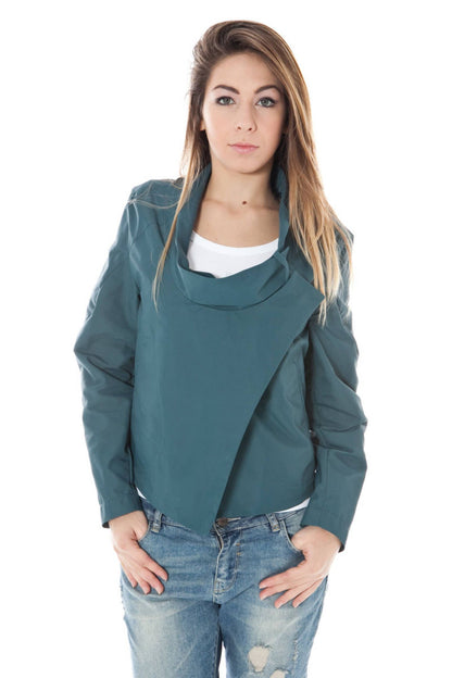 Chaqueta de poliamida verde de Calvin Klein para mujer