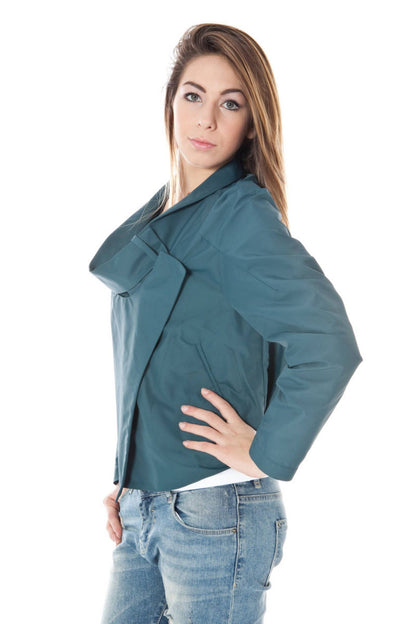 Chaqueta de poliamida verde de Calvin Klein para mujer