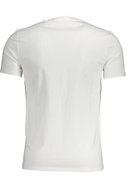 Guess Jeans White Cotton Herr T-shirt