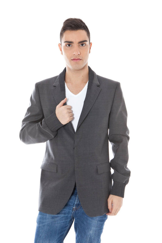 Chaqueta de lana gris de Calvin Klein para hombre