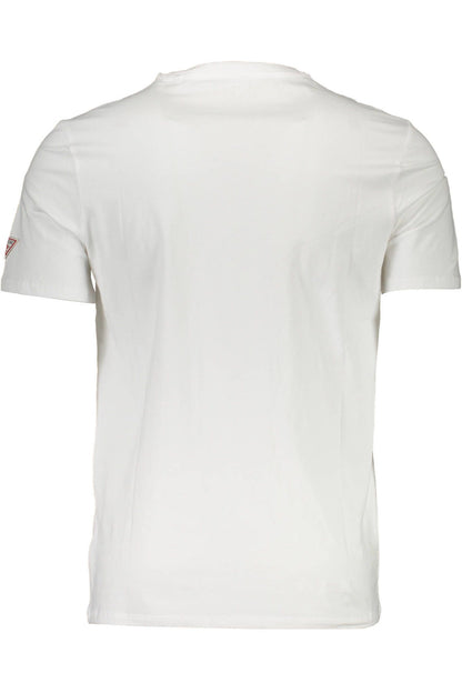 Camiseta de algodón blanca para hombre Guess Jeans