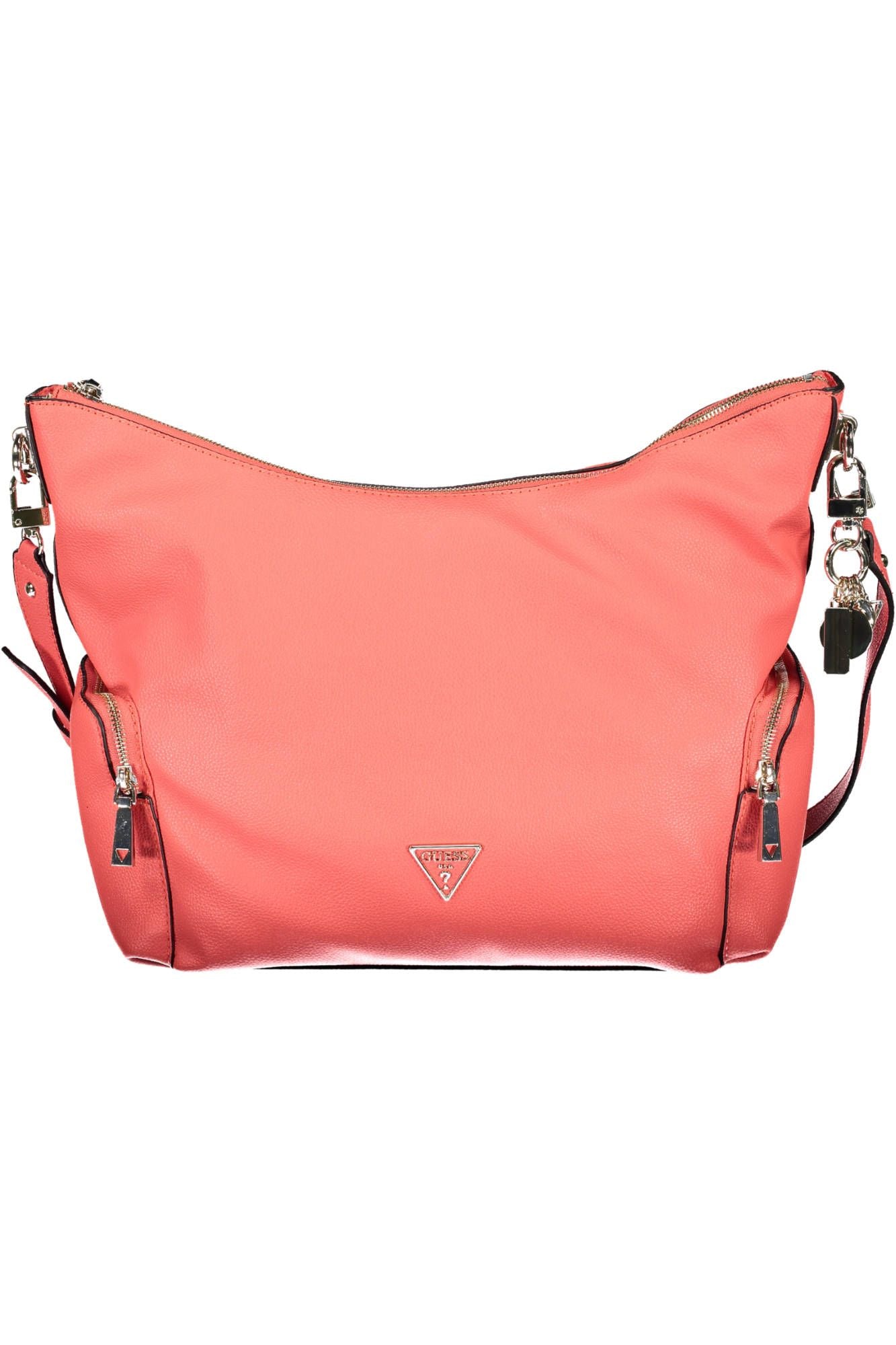 Bolso de mano para mujer Guess Jeans de polietileno rosa