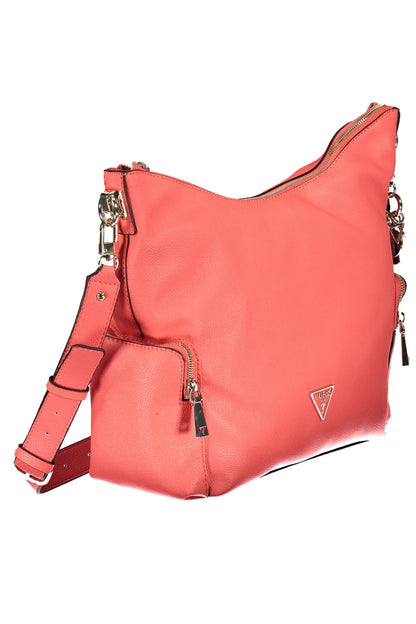 Bolso de mano para mujer Guess Jeans de polietileno rosa