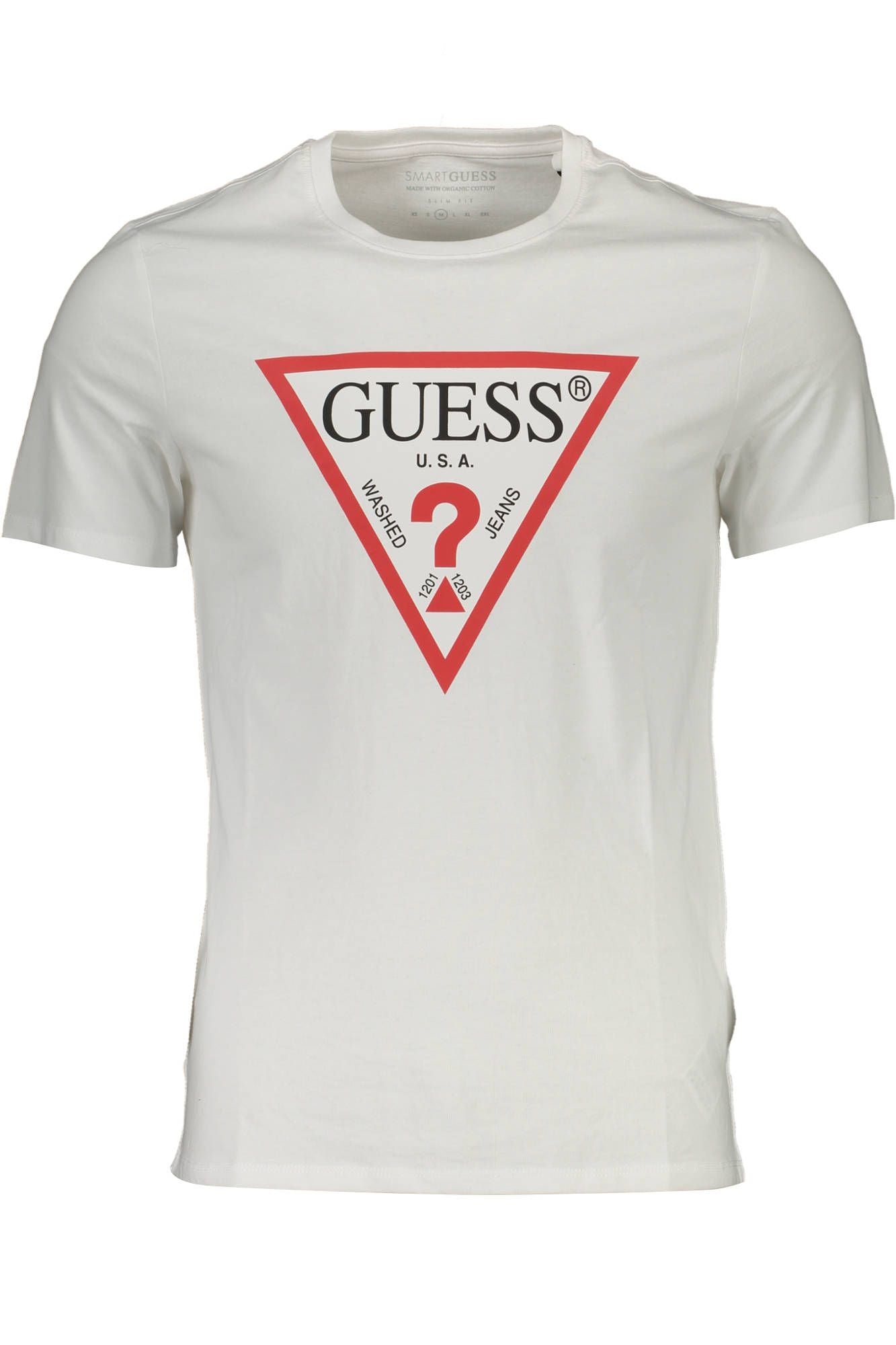 Guess Jeans Vit bomull män T-shirt