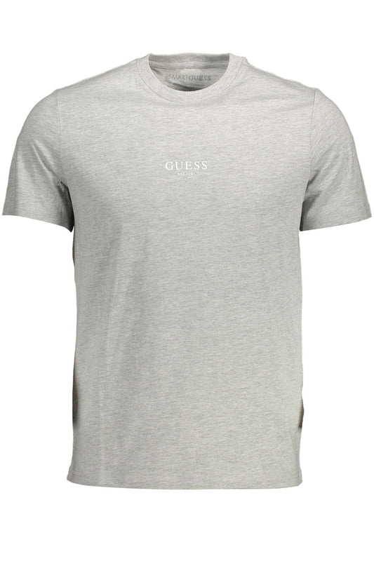 Guess Jeans Grå bomull män T-shirt