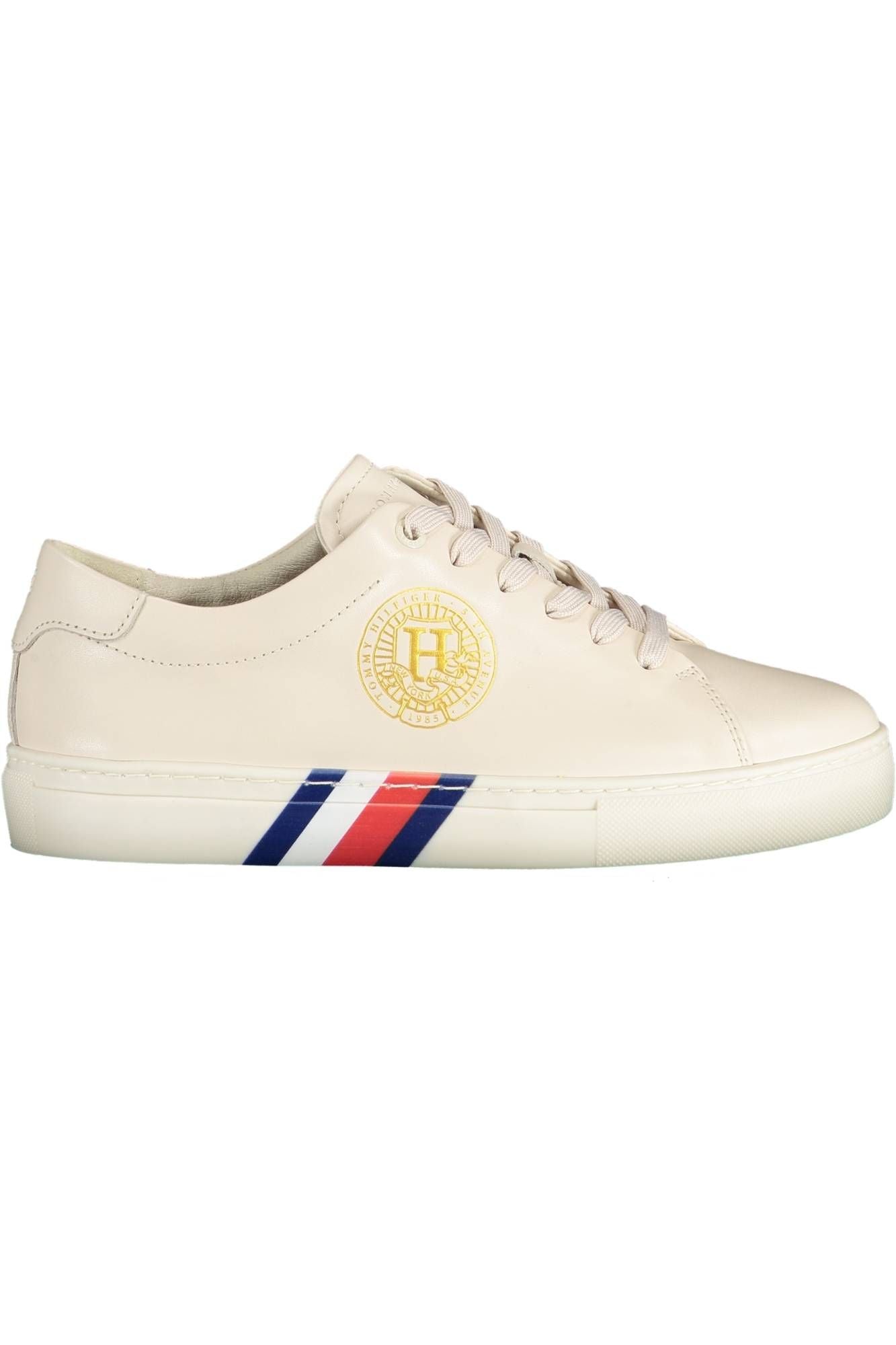 Zapatillas Tommy Hilfiger de piel beige para mujer