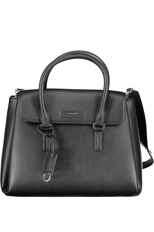 Bolso de mano de mujer de poliéster negro de Calvin Klein