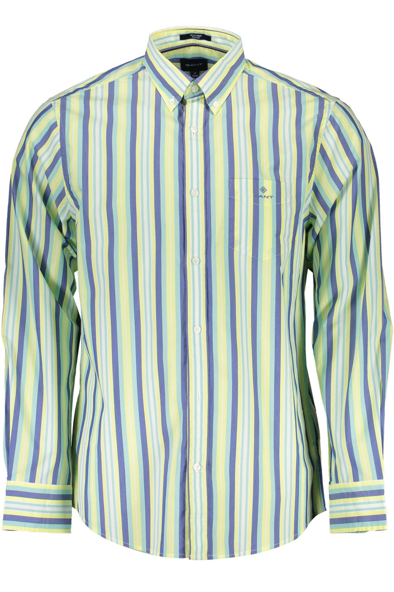 Camisa de algodón amarilla Gant para hombre