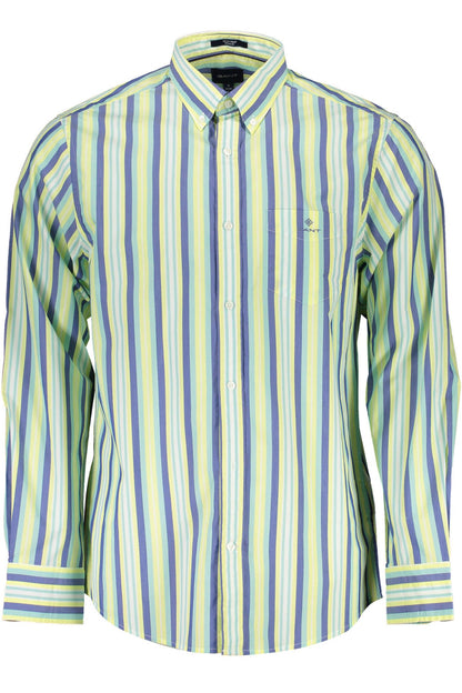 Camisa de algodón amarilla Gant para hombre