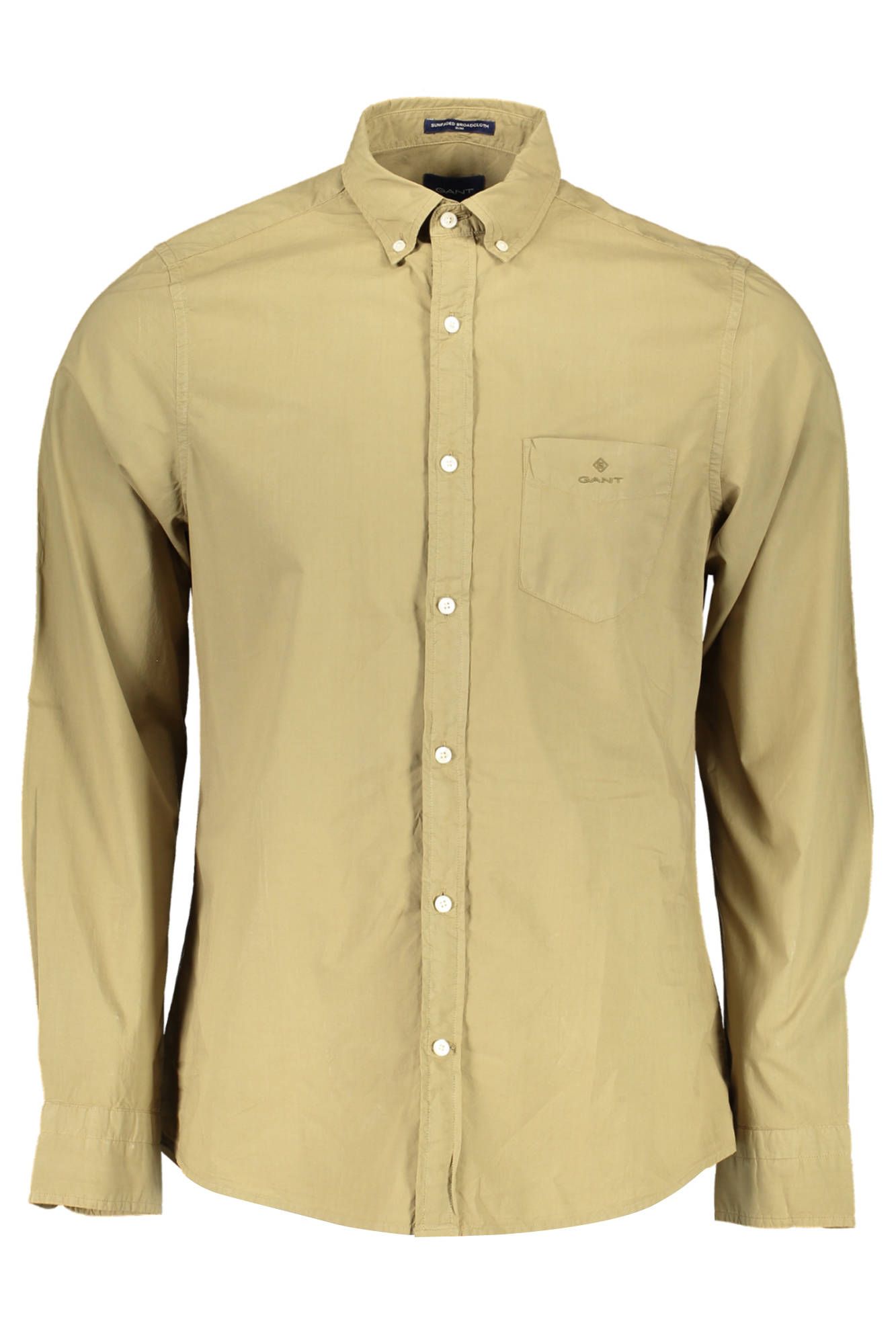 Camisa de algodón orgánico verde Gant para hombre