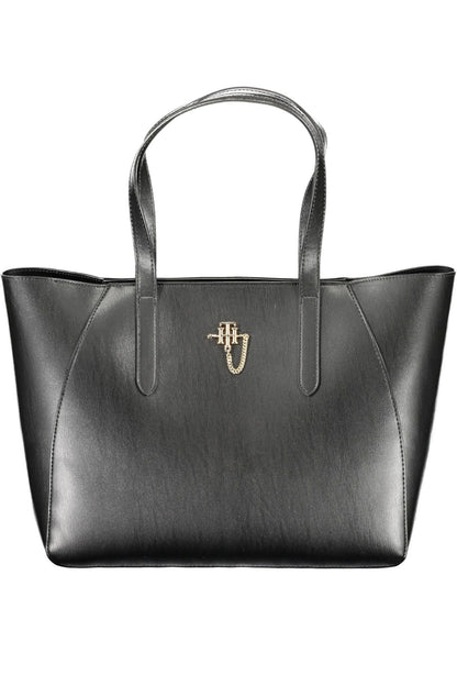 Bolso de mano de mujer de polietileno negro Tommy Hilfiger