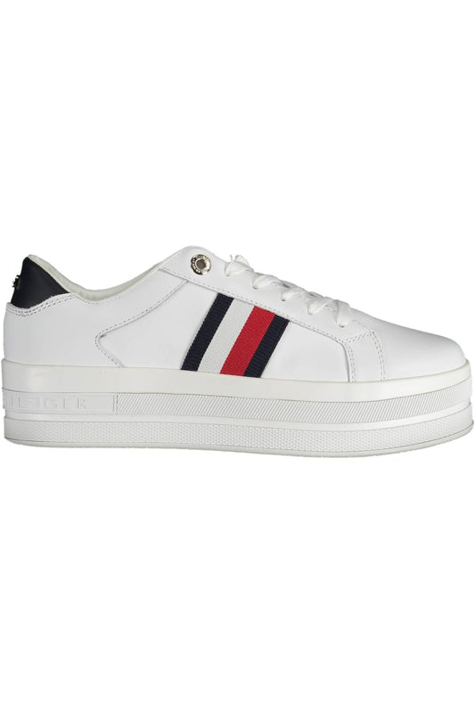 Tommy Hilfiger Vit Sneaker i polyeten för kvinnor