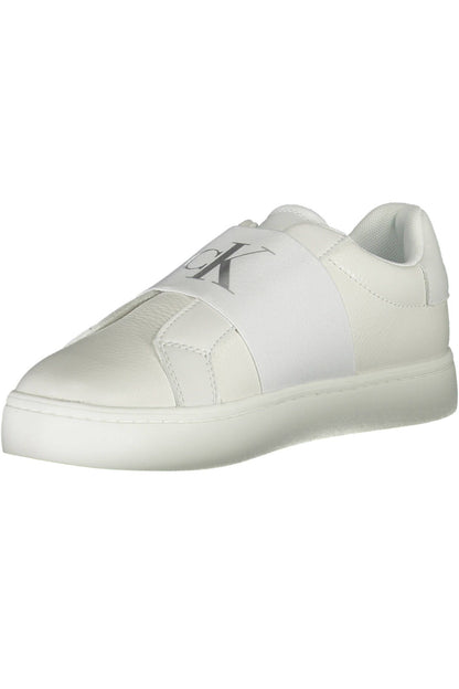 Calvin Klein Vit Läder Sneaker för kvinnor