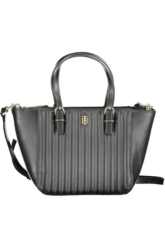 Bolso de mano de mujer de polietileno negro Tommy Hilfiger