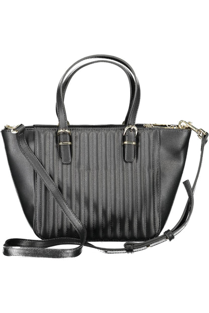 Bolso de mano de mujer de polietileno negro Tommy Hilfiger