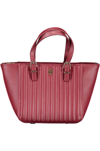 Bolso de mano de mujer Tommy Hilfiger de polietileno rojo