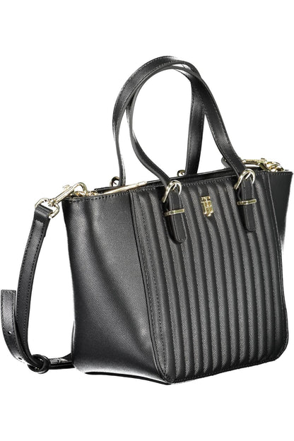 Bolso de mano de mujer de polietileno negro Tommy Hilfiger