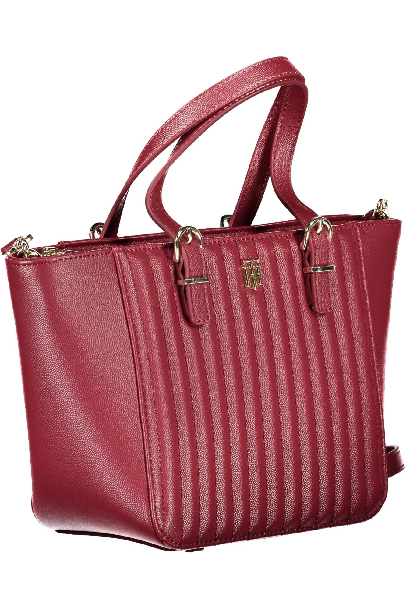 Bolso de mano de mujer Tommy Hilfiger de polietileno rojo