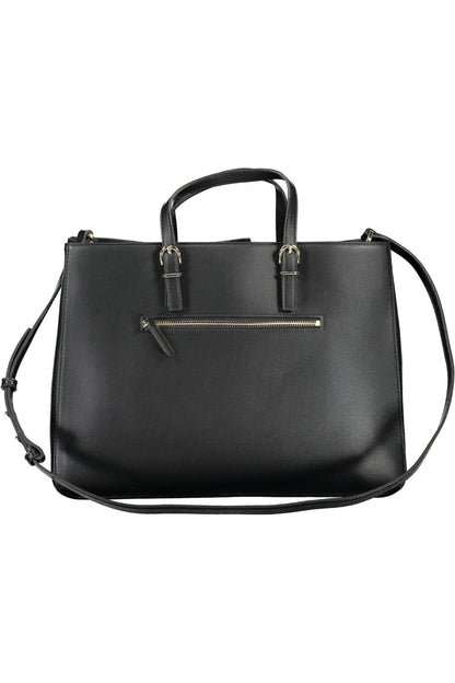 Bolso de mano de mujer de polietileno negro Tommy Hilfiger